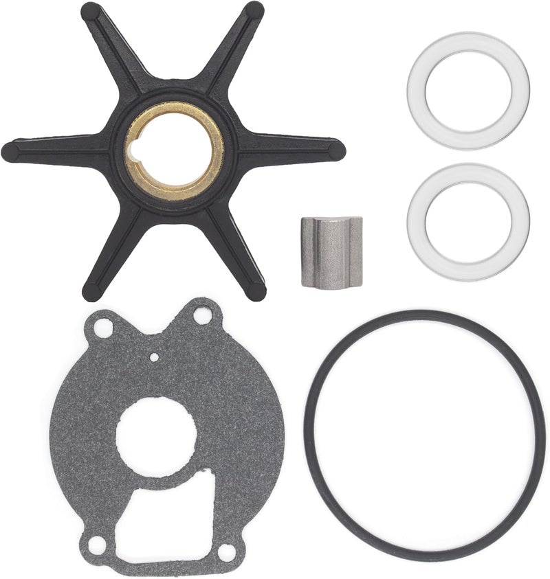 QUICKMARINER QuickMarine 8508910 Water Pump Impeller Service Kit for Mercury Marine 13.5 15 18 25 HP Outboard Motor Replacement 47-8508910 47-850893 47-8M0027792 Sierra 18-3057 with Key and Gasket - Image 5